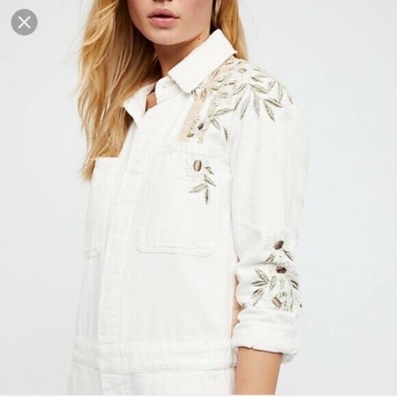 Free People Embellished Beaded Jumpsuit - Picture 2 of 9